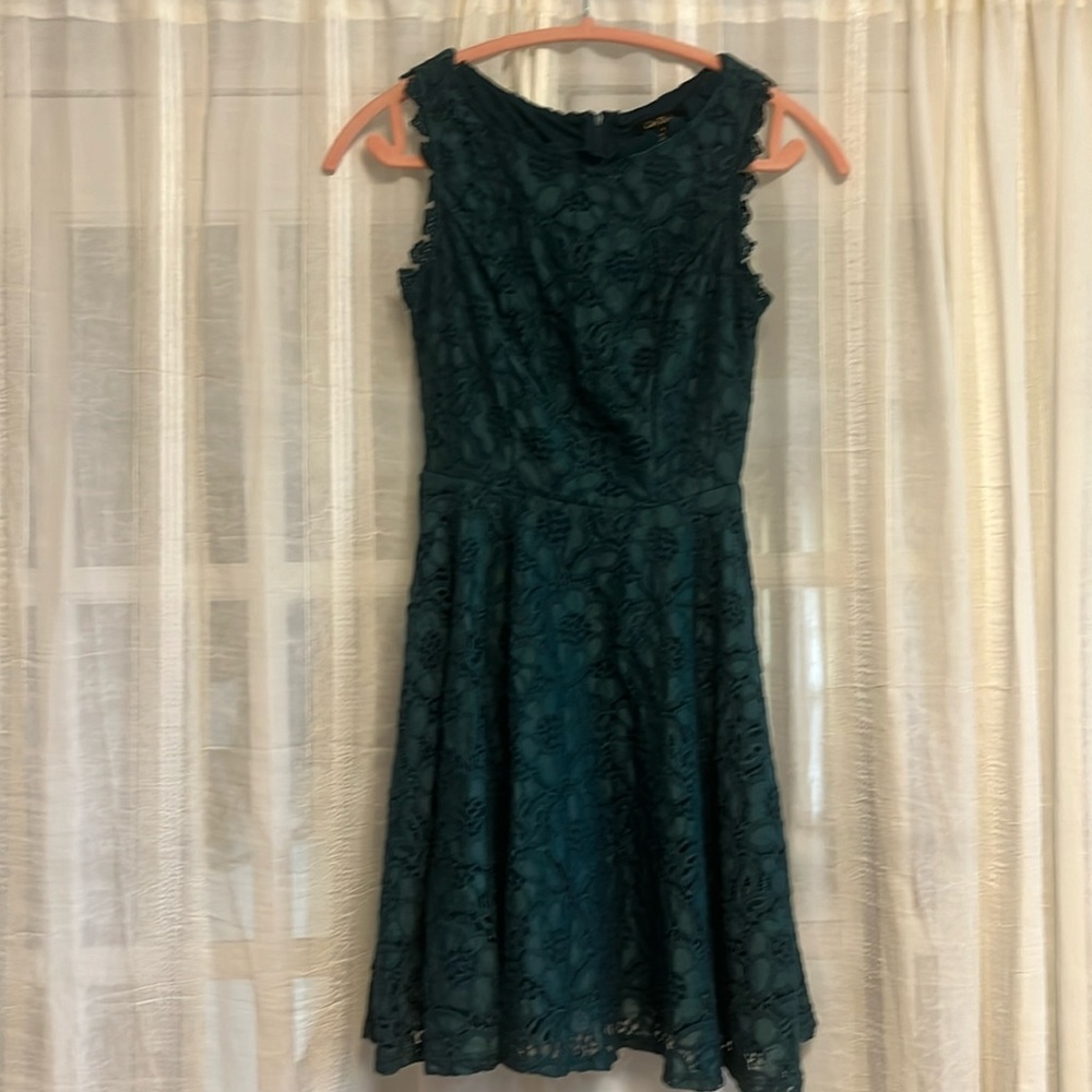 City Studio Size 1 Juniors Teal Dress w/ Lace
